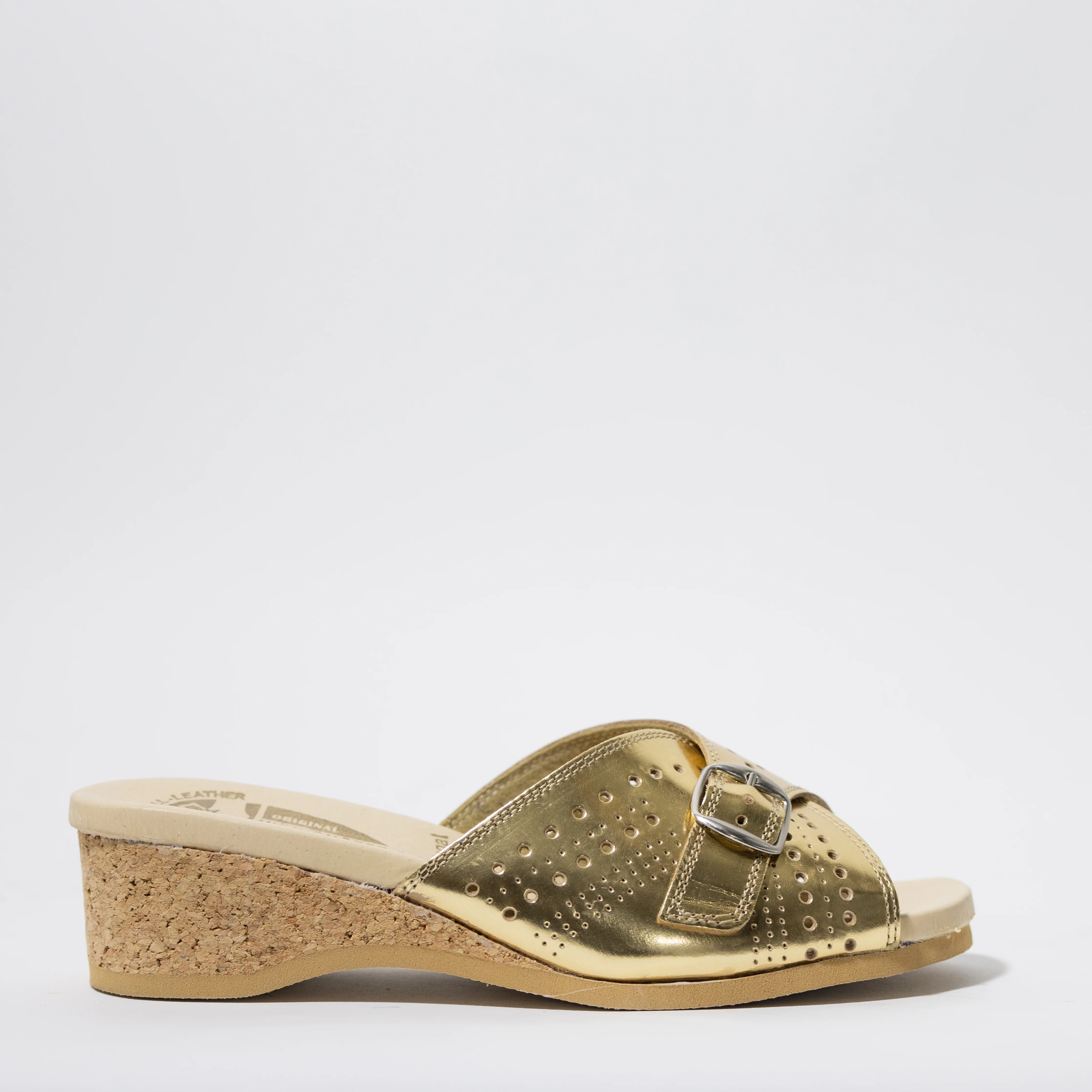 WORISHOFER 251 SLIP ON FLATS IN GOLD - Image 6