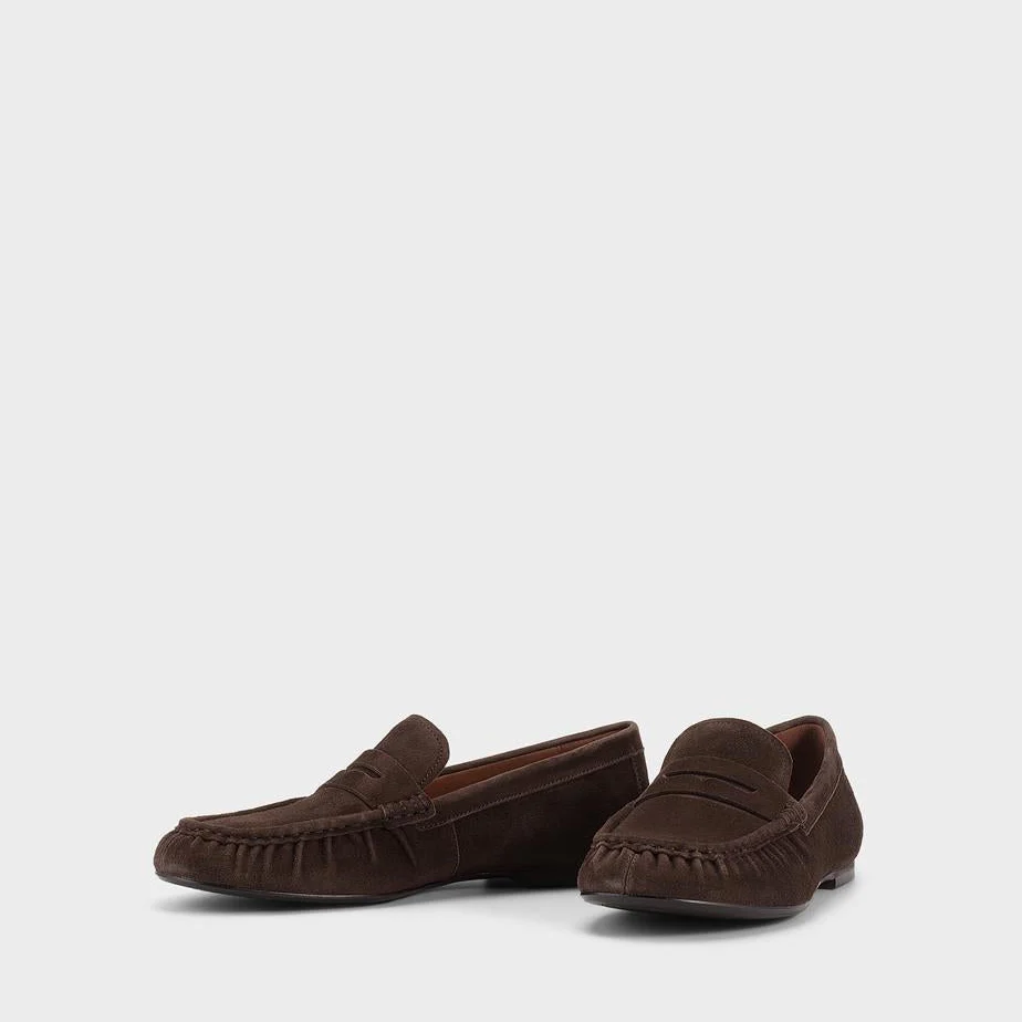 VAGABOND ALEYA DRIVING LOAFER IN COFFEE
