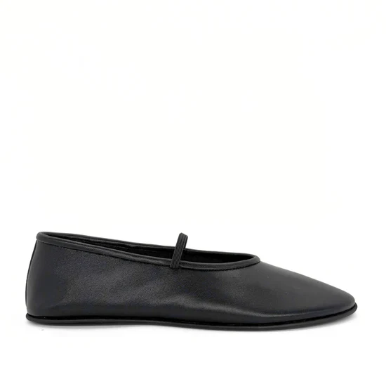AMIE RAFA AMBER ELASTIC MARY JANE BLACK LEATHER - Image 2