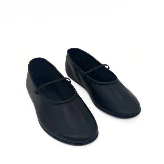 AMIE RAFA AMBER ELASTIC MARY JANE BLACK LEATHER - Image 3