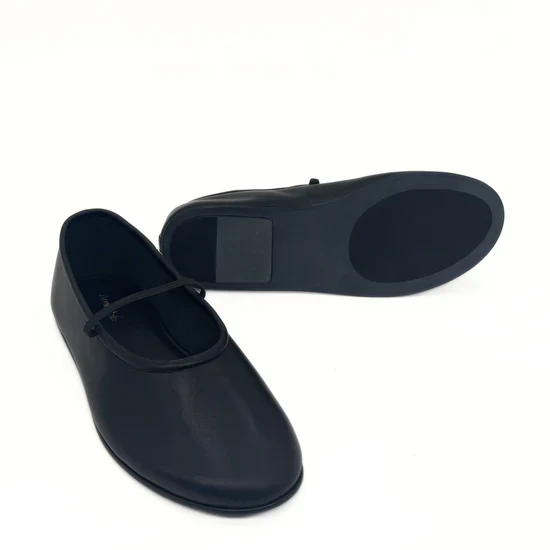 AMIE RAFA AMBER ELASTIC MARY JANE BLACK LEATHER - Image 5