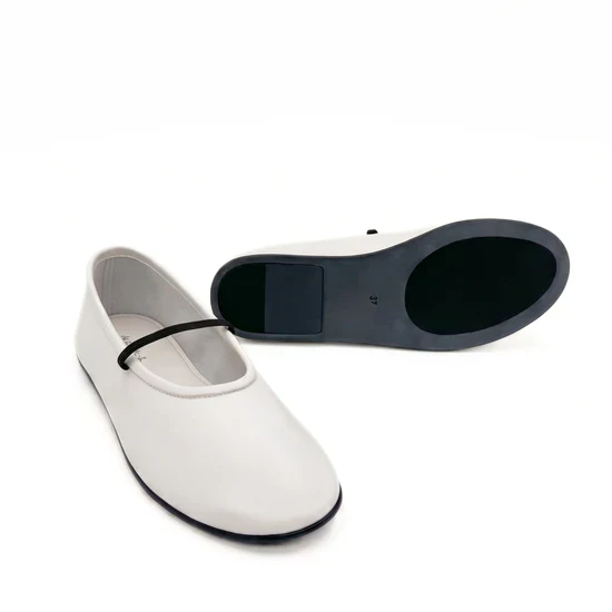 AMIE RAFA AMBER ELASTIC MARY JANE WHITE LEATHER - Image 4