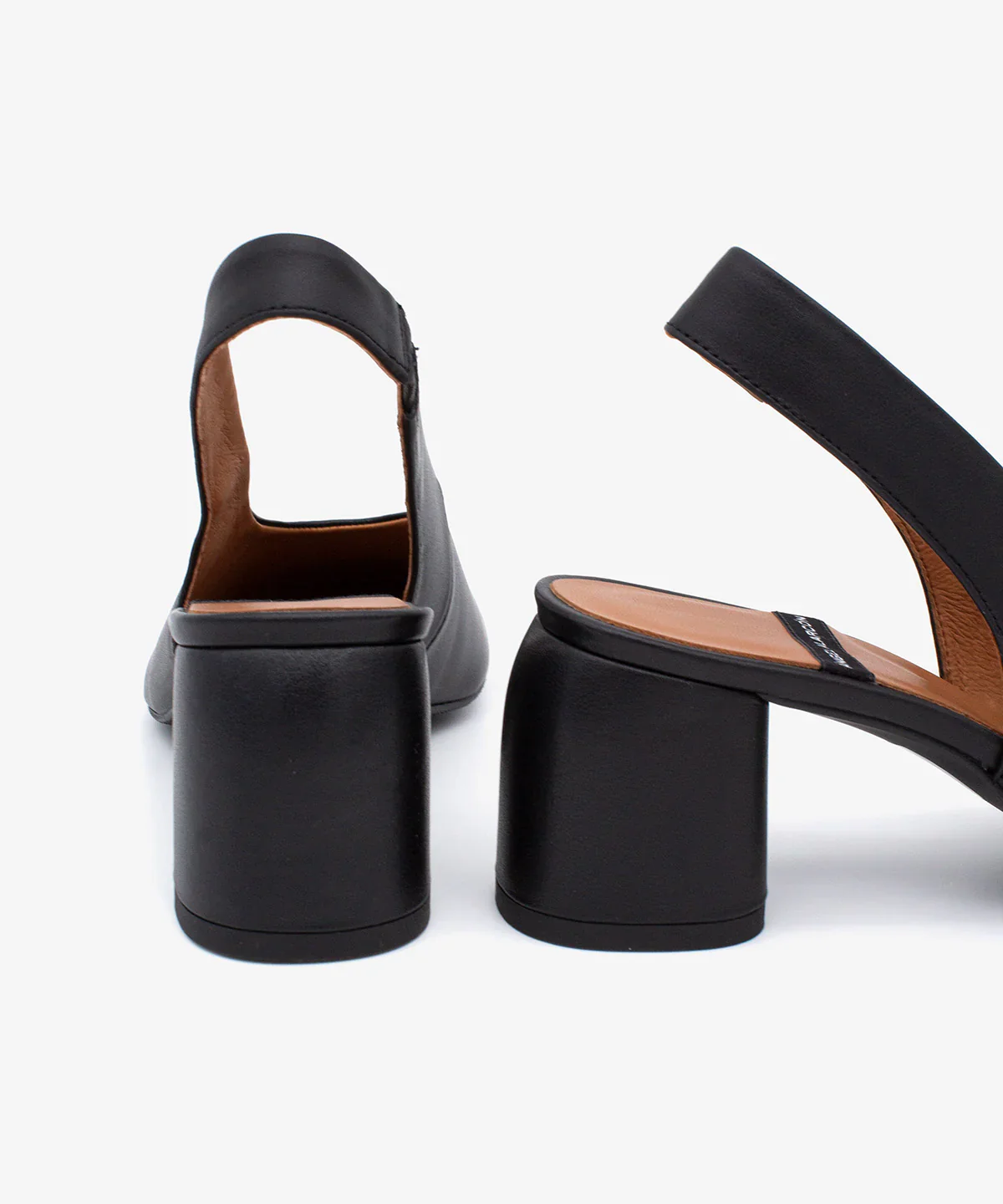 ANGEL ALACRON BEIRA SLING HEEL IN BLACK - Image 3