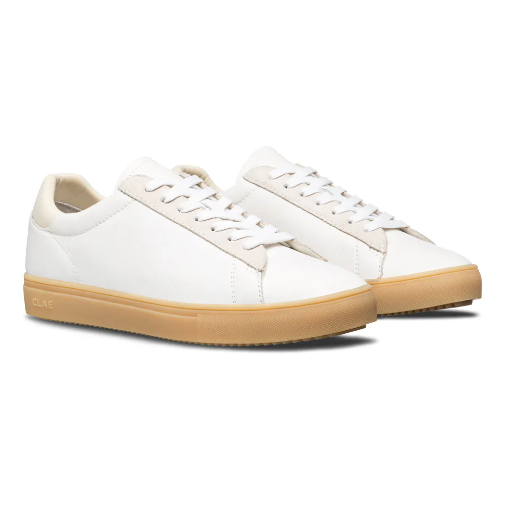 CLAE BRADLEY SNEAKERS WHITE OFFWHITE NAT GUM - Image 5