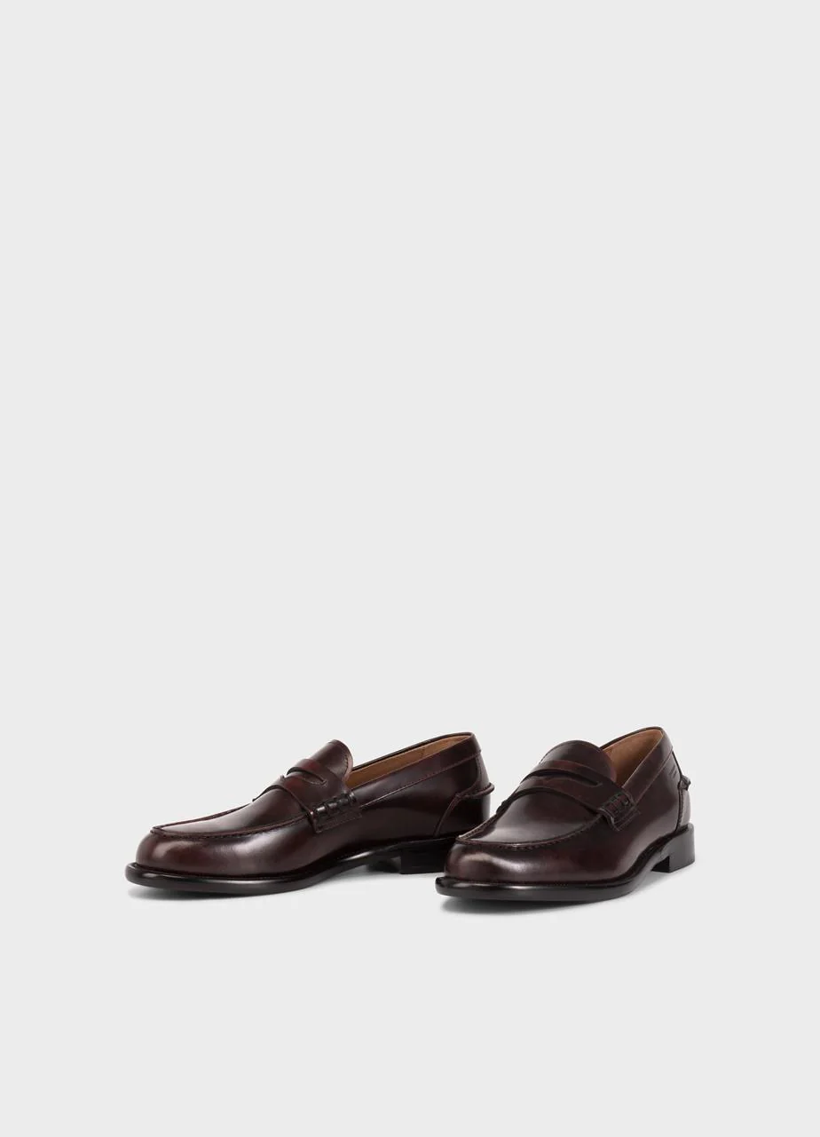 VAGABOND STEVEN LOAFER DARK RED POLISHED LEATHER - Image 4