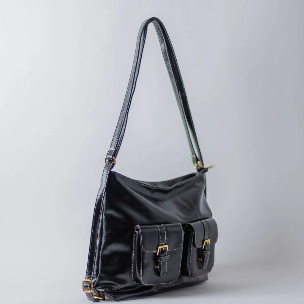 CONVERTABLE CONTRAST STITCH-BLACK - Image 6