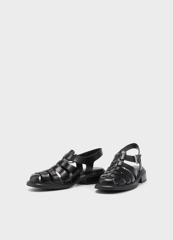 VAGABOND ELLIS FISHERMAN SANDALS BLACK - Image 4