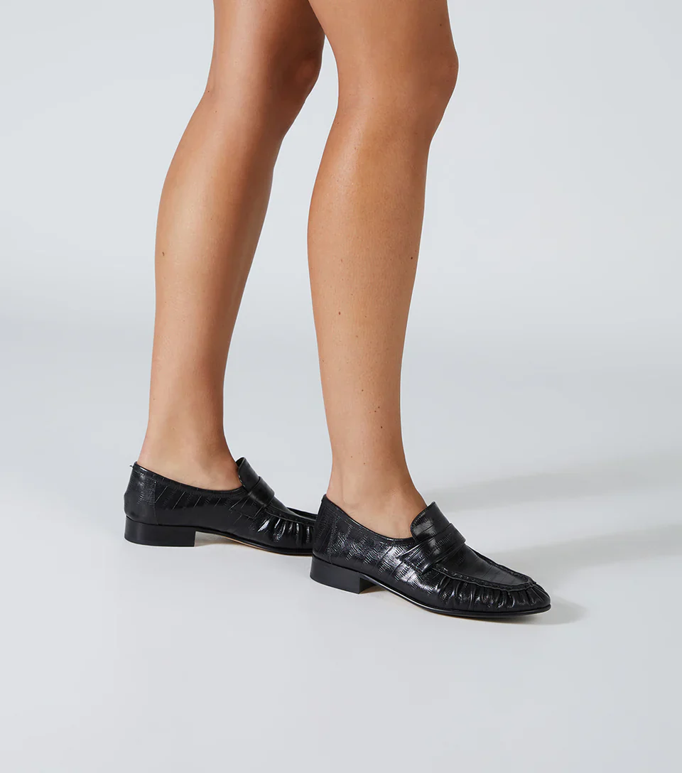 TONY BIANCO GATSBY LOAFERS BLACK ANGUILLE - Image 4
