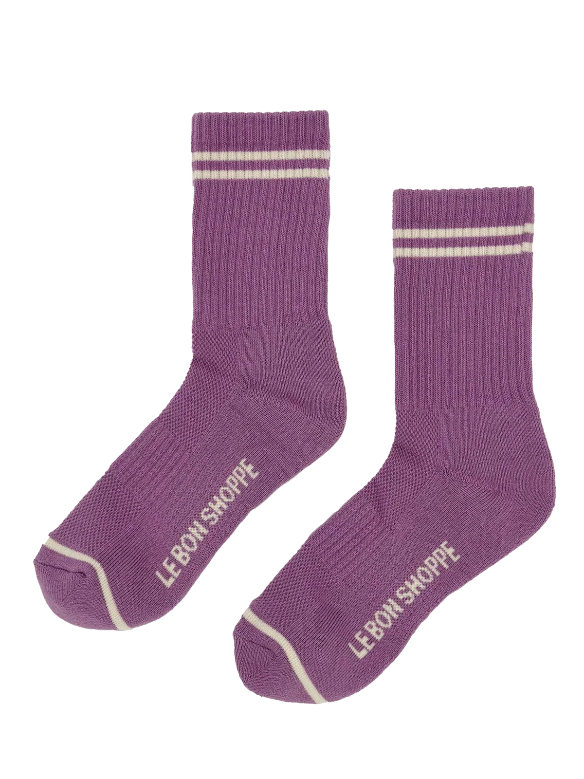 LEBON SHOPPE BOYFRIEND SOCKS GRAPE - Image 2