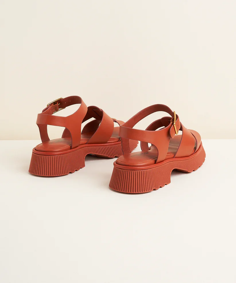 CHAROLETTE STONE HENNY SANDAL IN SIENNA - Image 3