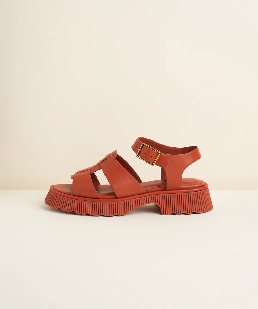 CHAROLETTE STONE HENNY SANDAL IN SIENNA - Image 5