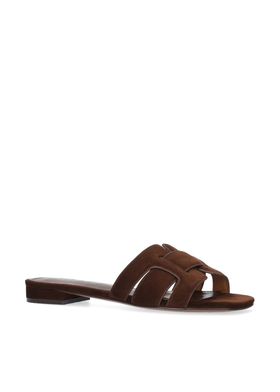BIBI LOU HOLLY FLAT IN BROWN SUEDE - Image 3