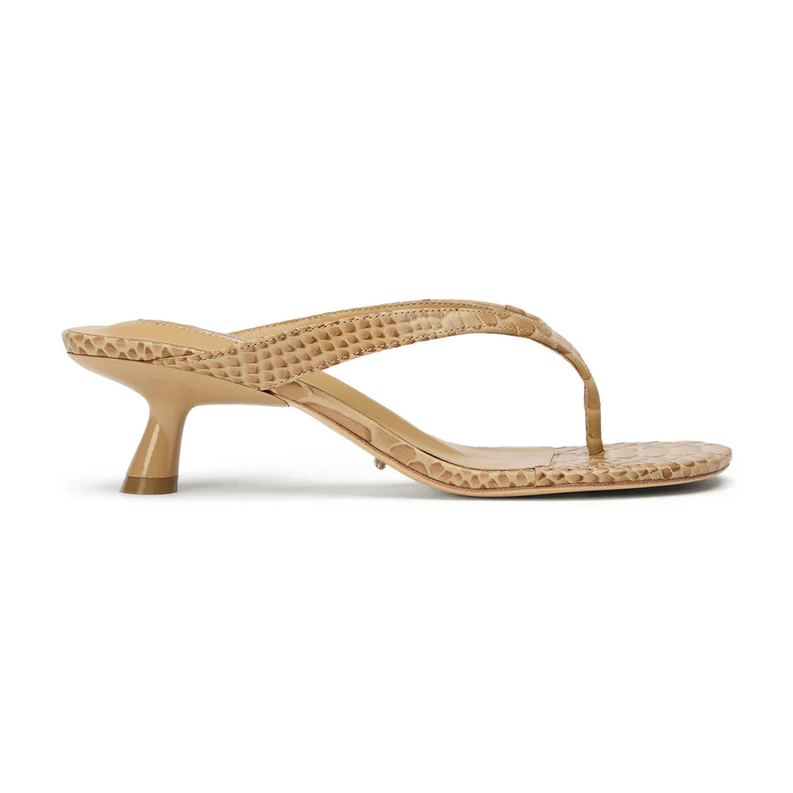 TONY BIANCO KRISTA THONGS IN TAN PYTHON - Image 2