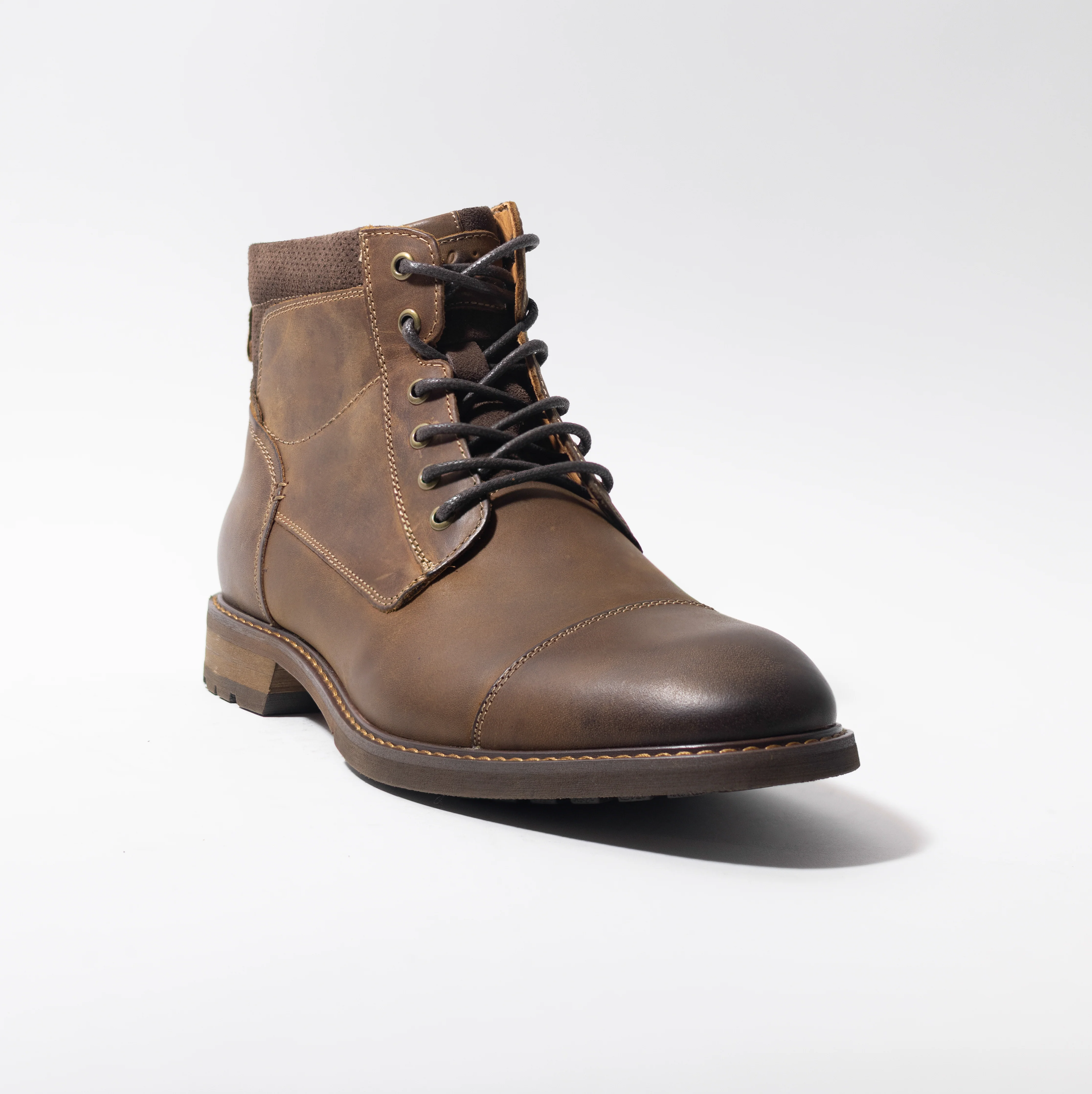 FLORSHEIM LODGE CAP TOE BOOT BROWN - Image 5