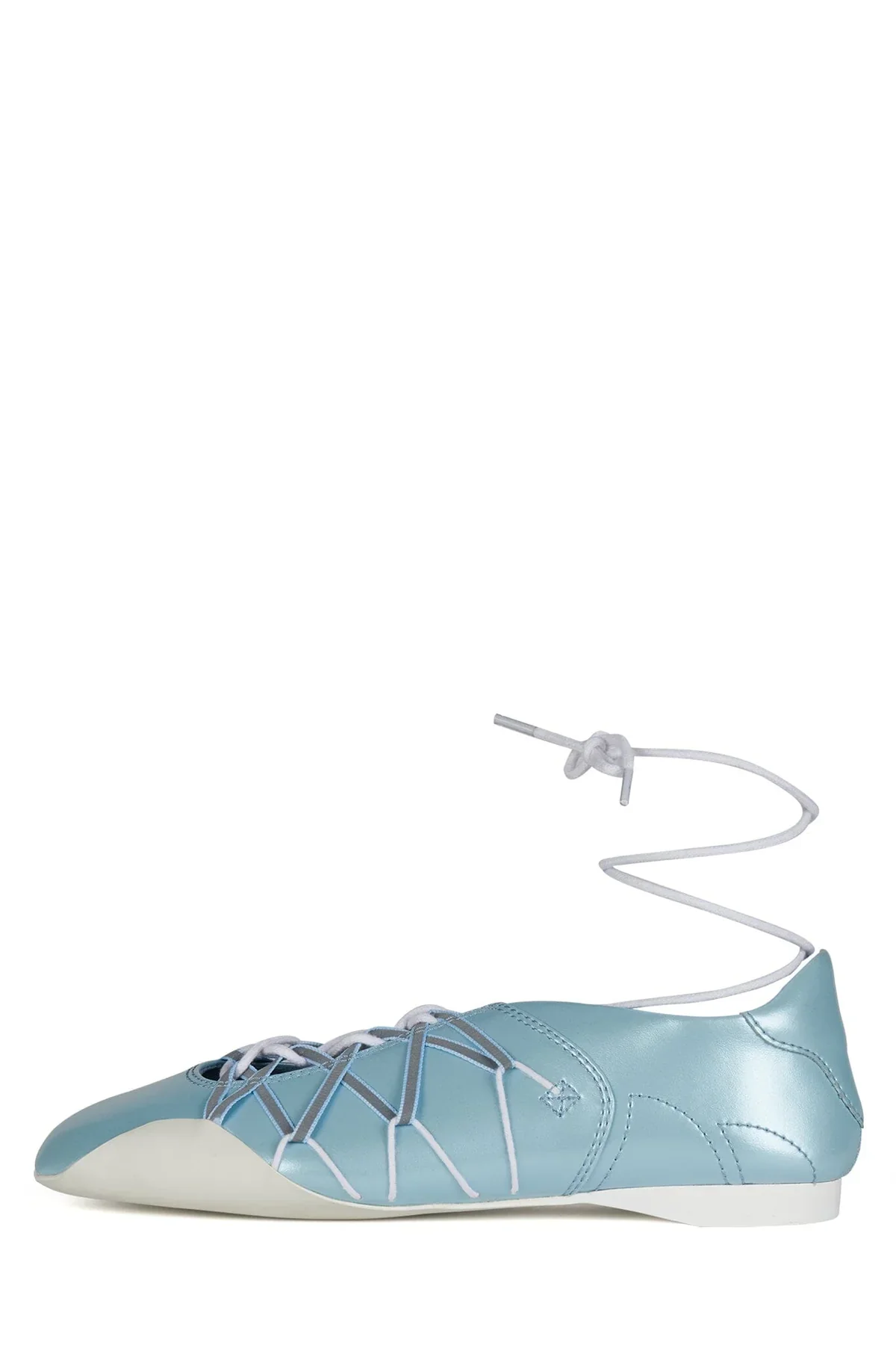 JEFFREY CAMPBELL M-V-P FLATS IN METALIC BLUE - Image 7