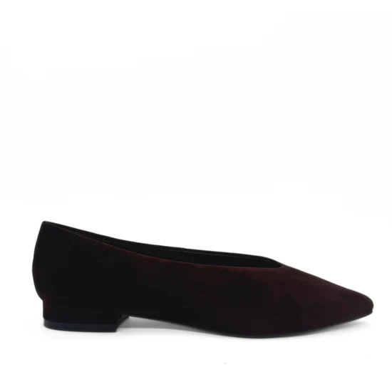 AMIE RAFA REILY POINTED TOE FLAT BROWN SUEDE - Image 5
