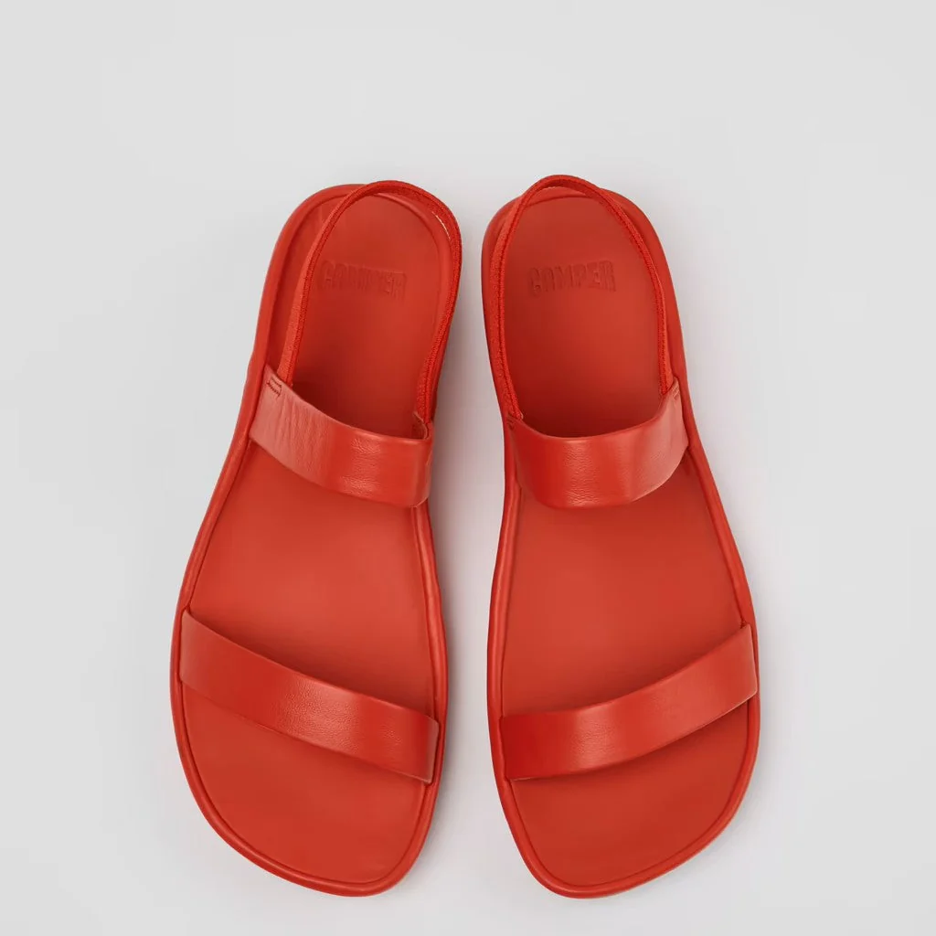 CAMPER RIGHT ISLA SANDALS IN RED