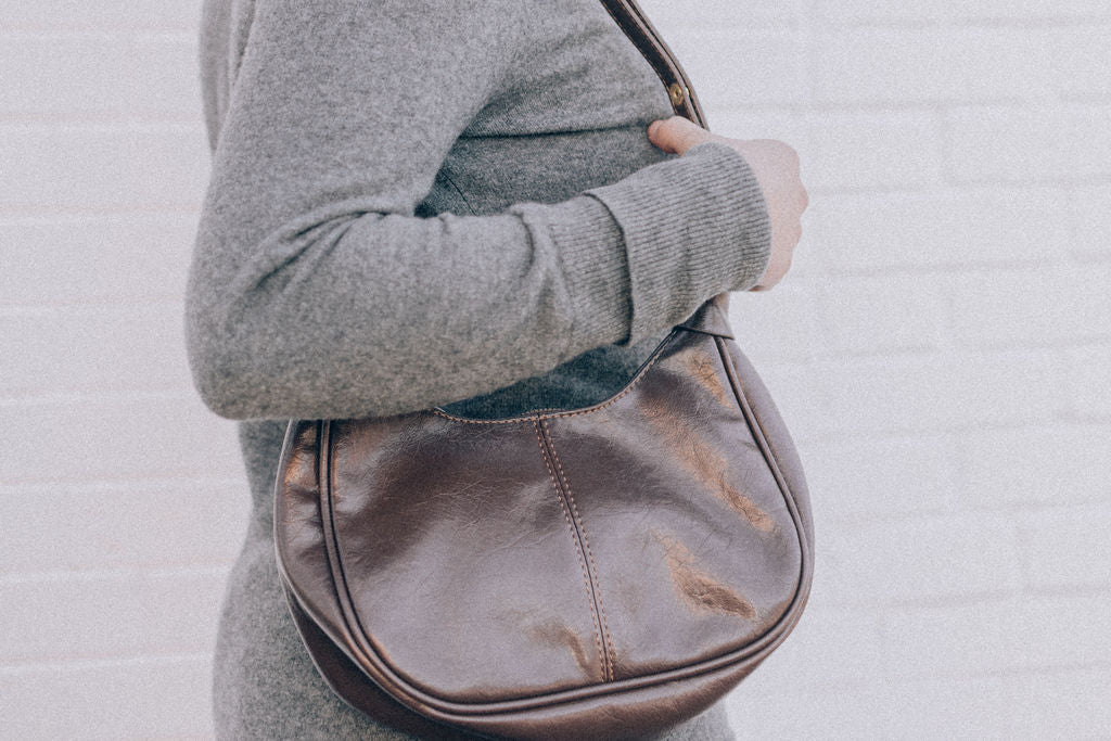 SIMPLE VEGAN SHOULDER-Brown - Image 3