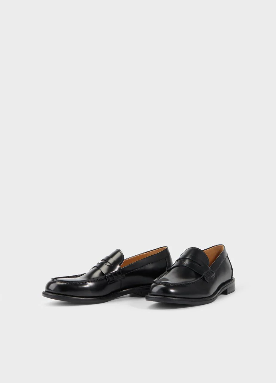 VAGABOND STEVEN LOAFERS BLACK POLISH LEATHER - Image 4