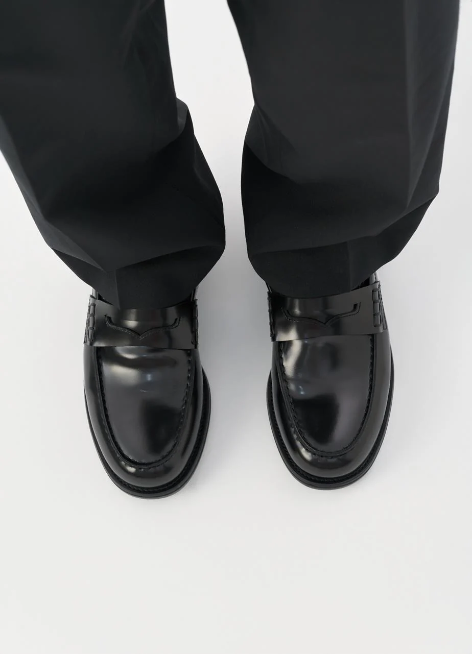 VAGABOND STEVEN LOAFERS BLACK POLISH LEATHER - Image 6