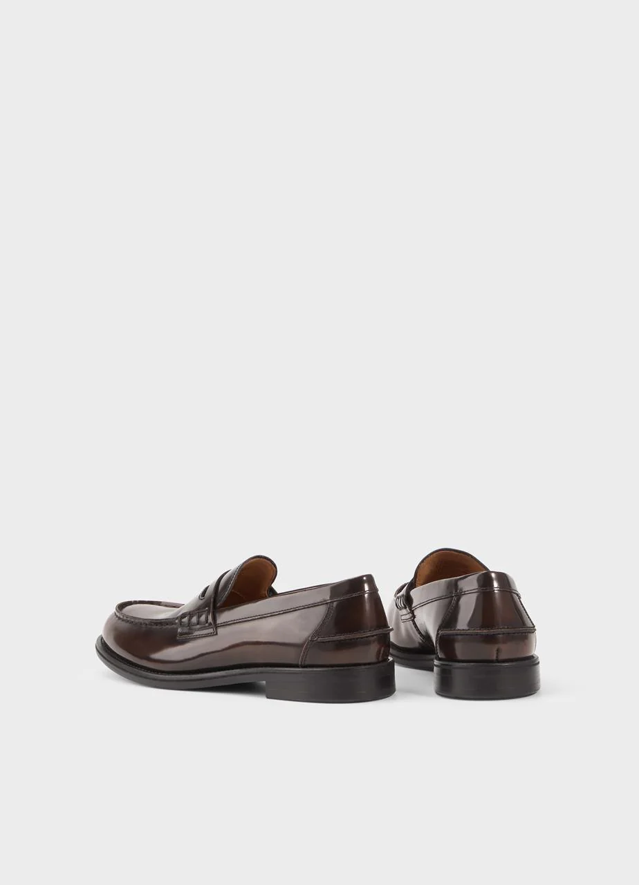 VAGABOND STEVEN LOAFER- BRANDY POLISHED LEATHER - Image 3