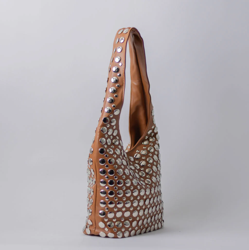 STUDDED HOBO BROWN - Image 3